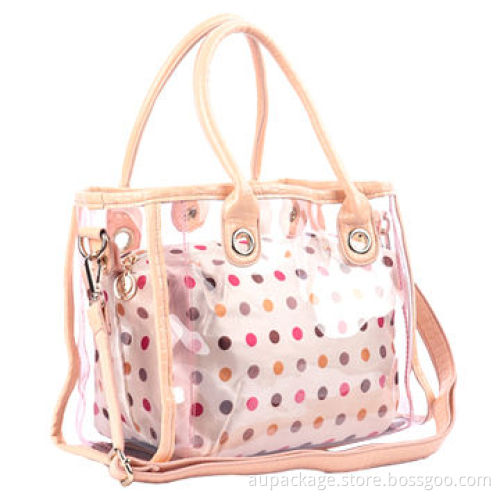 Soft PVC bag, suitable to be used as cosmetic bag, gift bag or shopping bag